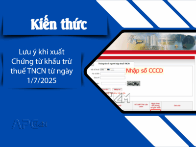 APC HCM luu y khi xuat chung tu khau tru thue TNCN